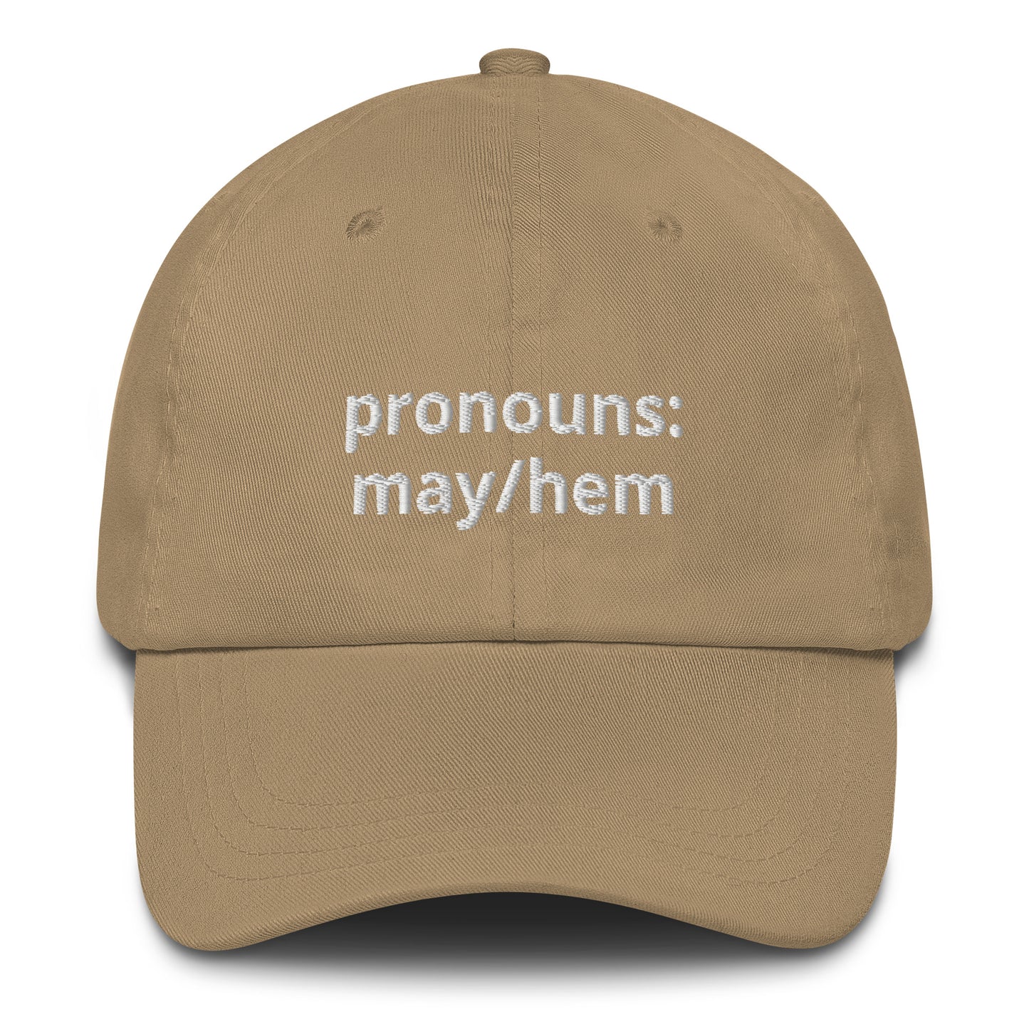 Pronouns: May/Hem Funny Baseball Hat