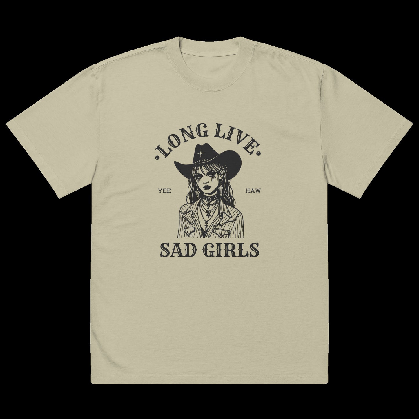 Long Live Sad Girls Oversized Tee