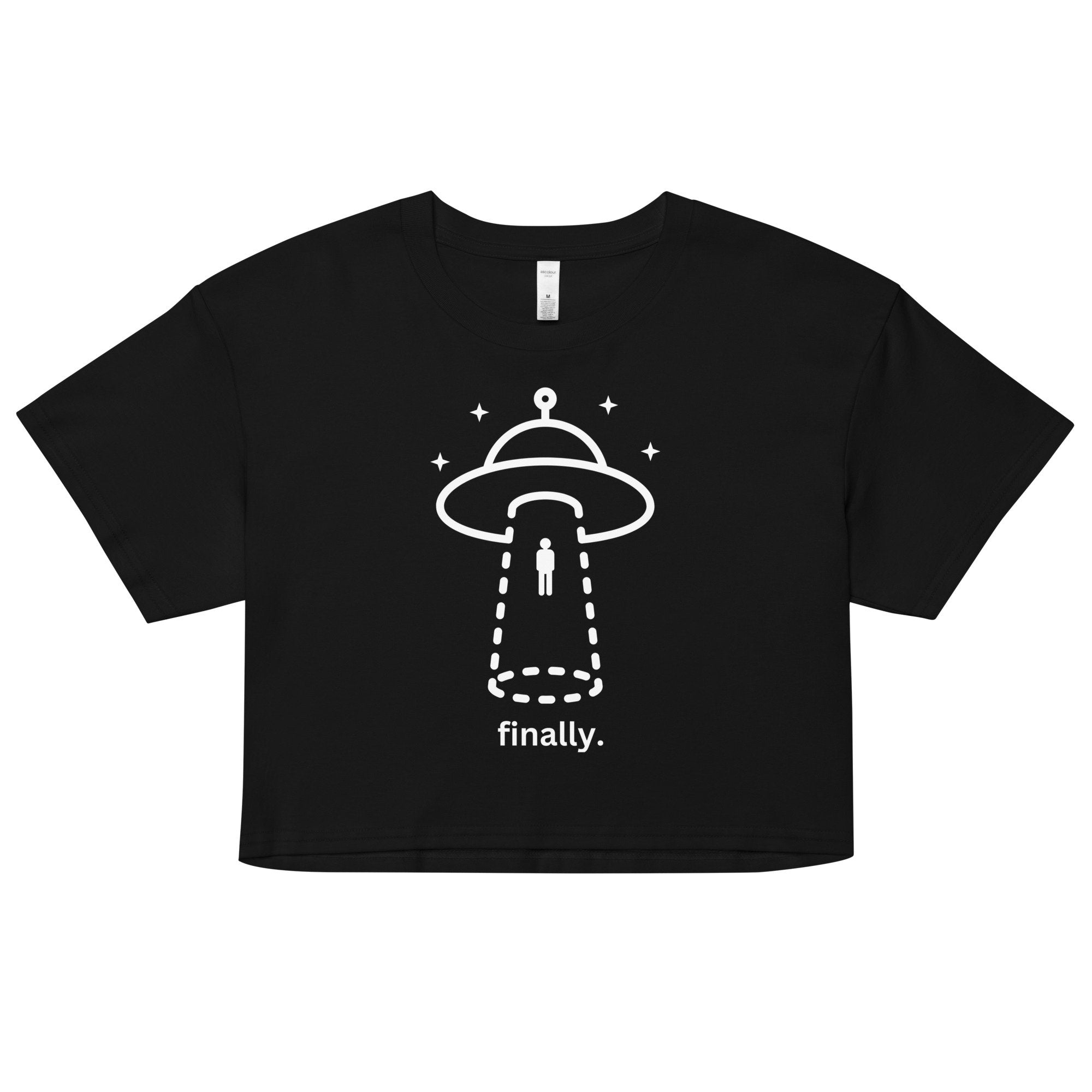 Finally Alien Abduction Crop Top