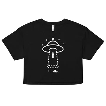 Finally Alien Abduction Crop Top