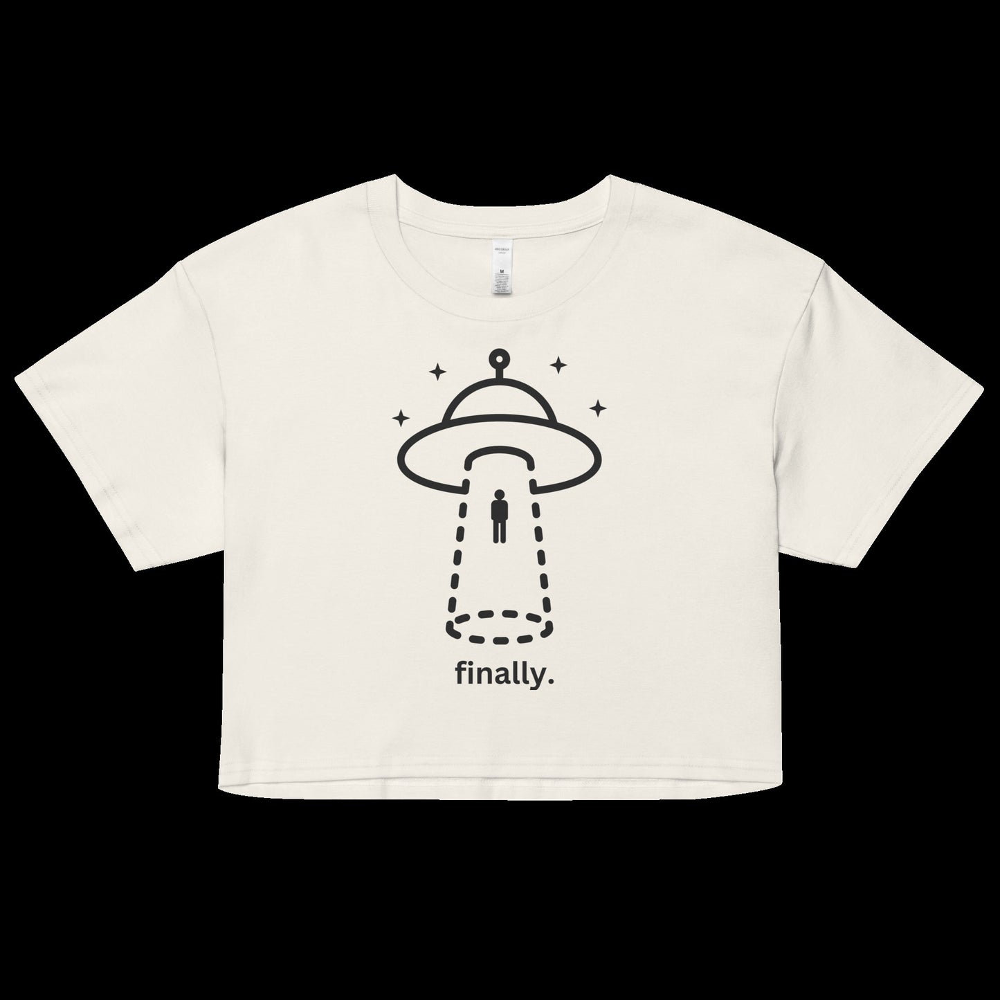 Finally Alien Abduction Crop Top