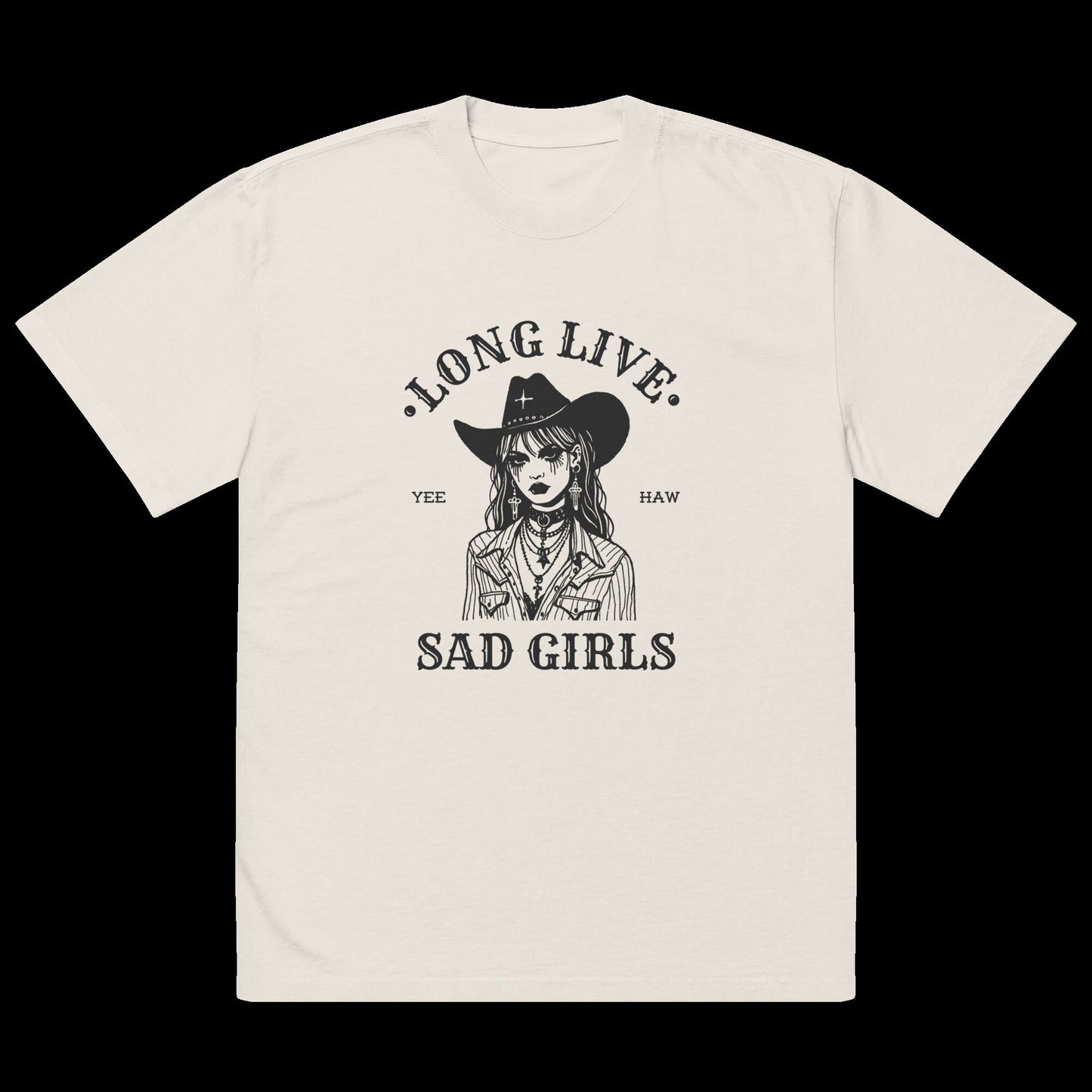 Long Live Sad Girls Oversized Tee