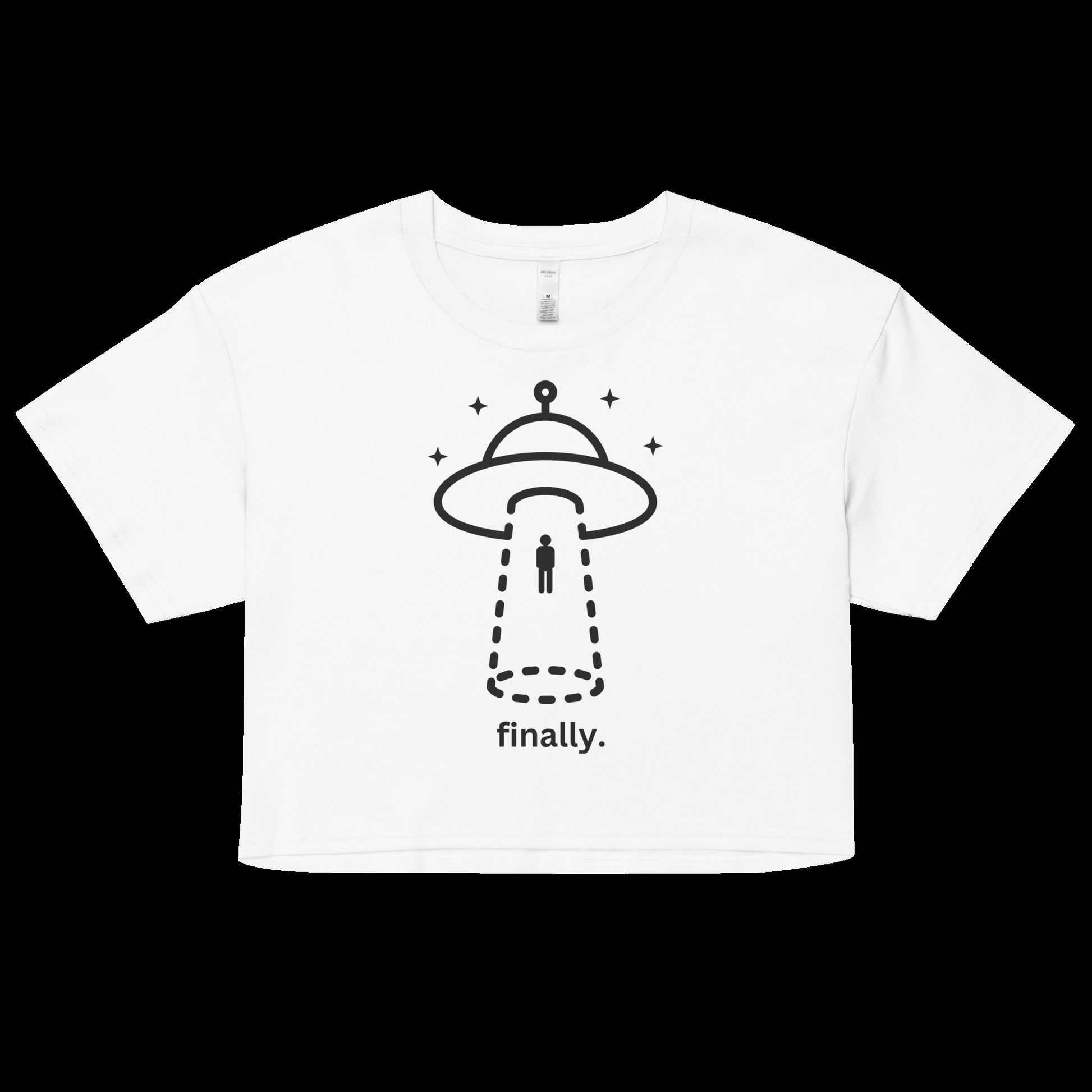 Finally Alien Abduction Crop Top