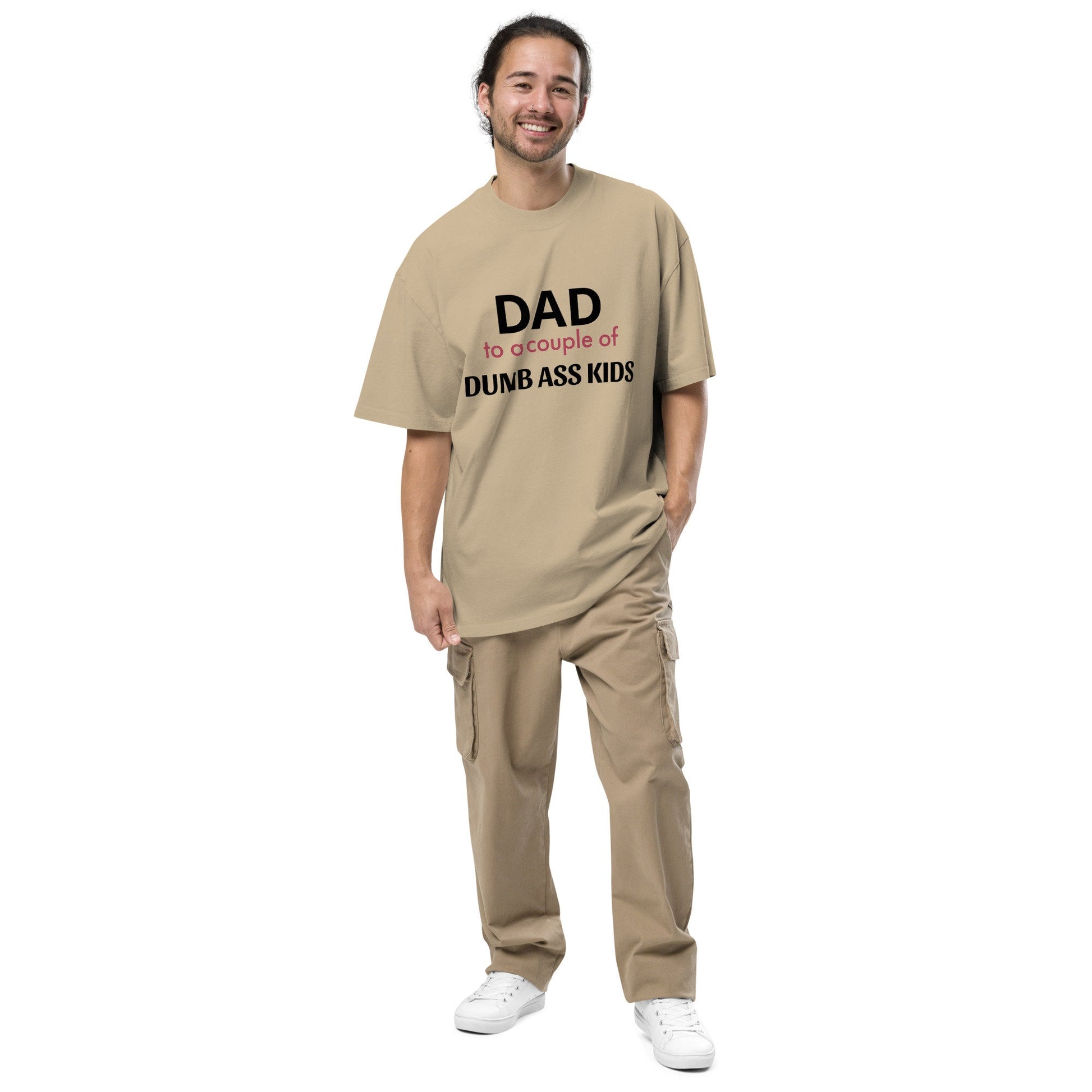 Dad to a Couple of Dumbass Kids Funny Fathers Birthday Gift Shirt