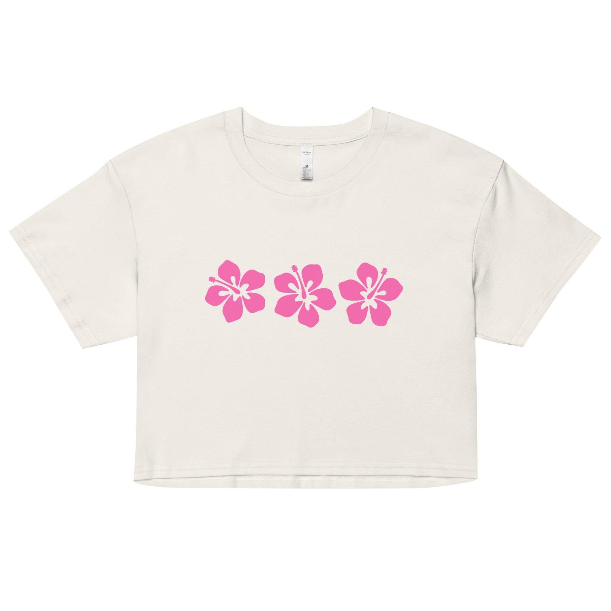 Hibiscus Flower Y2K Baby Tee, Hawaii Hibiscus Summer Shirts, 90s 2000 Style Clothing, Summer Girls, Hawaii Beach Salty Girls Tee