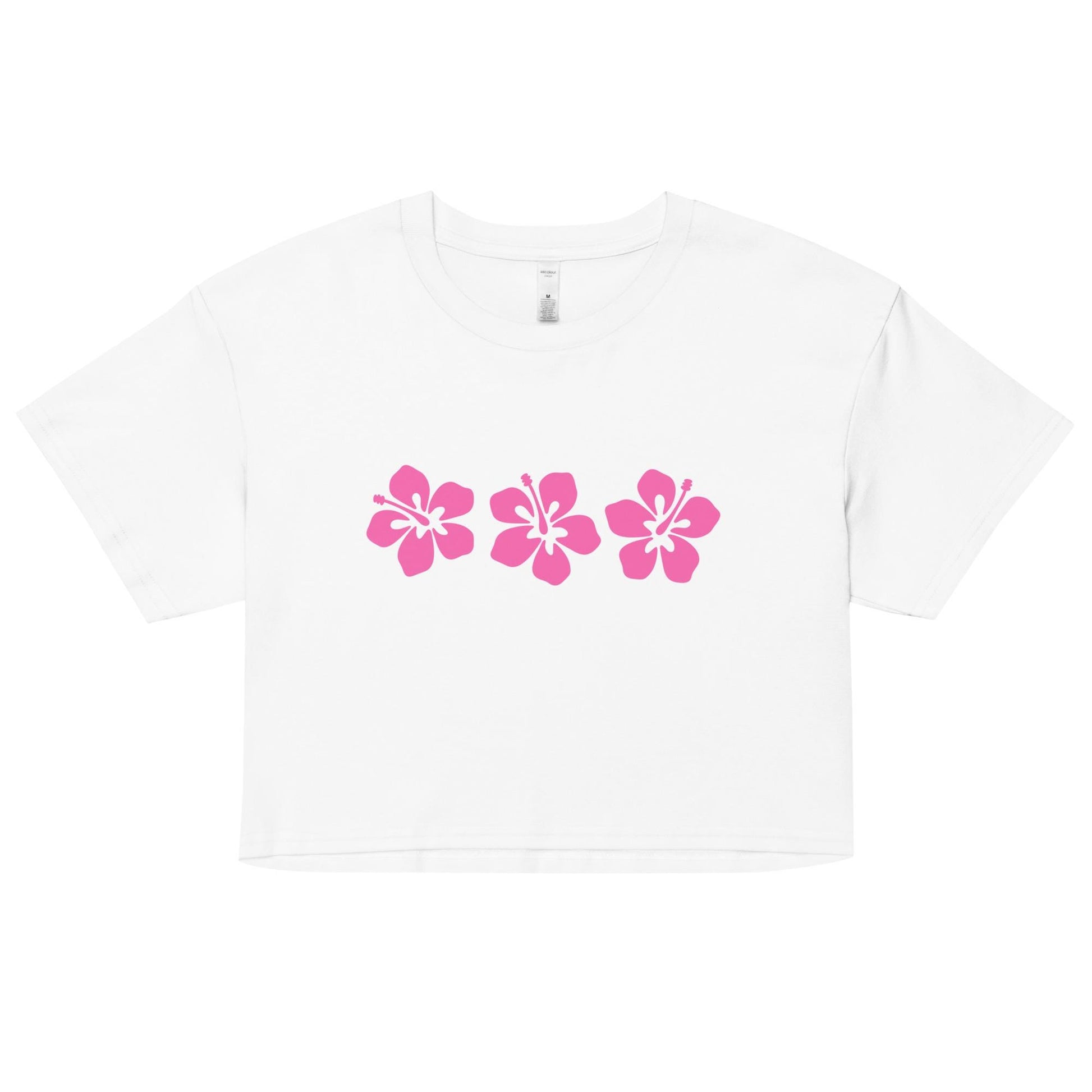 Hibiscus Flower Y2K Baby Tee, Hawaii Hibiscus Summer Shirts, 90s 2000 Style Clothing, Summer Girls, Hawaii Beach Salty Girls Tee