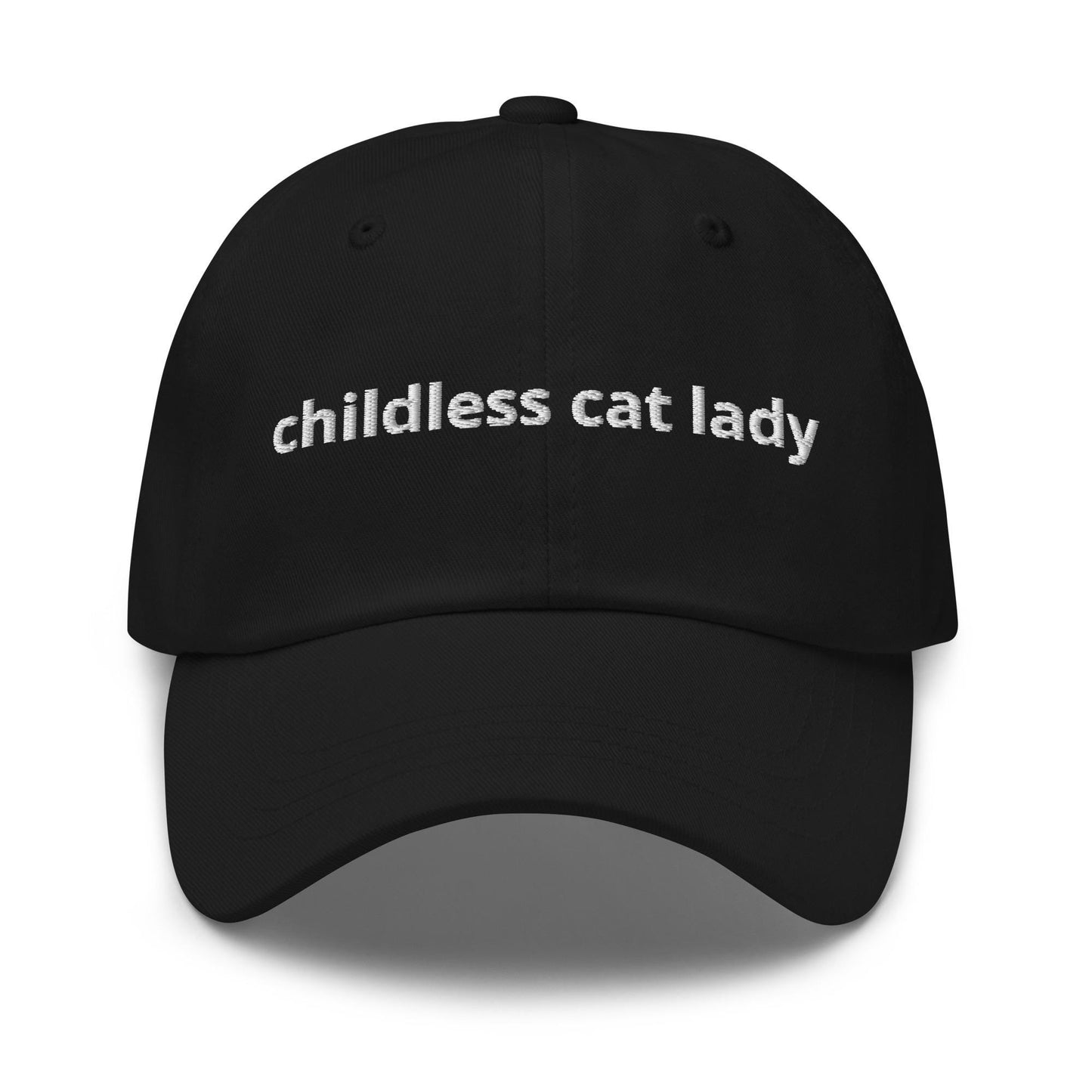 Childress Cat Lady Funny Statement Embroidered Baseball Hat