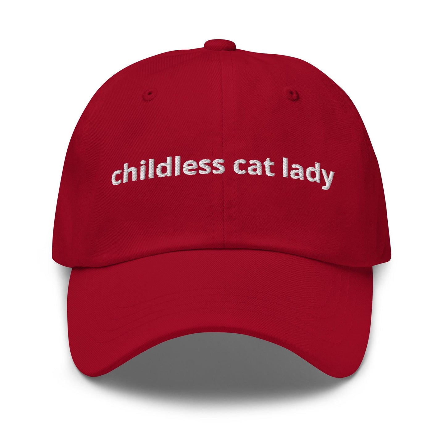 Childress Cat Lady Funny Statement Embroidered Baseball Hat