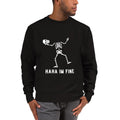 Haha I'm Fine Embroidered Halloween Skeleton Champion Sweatshirt