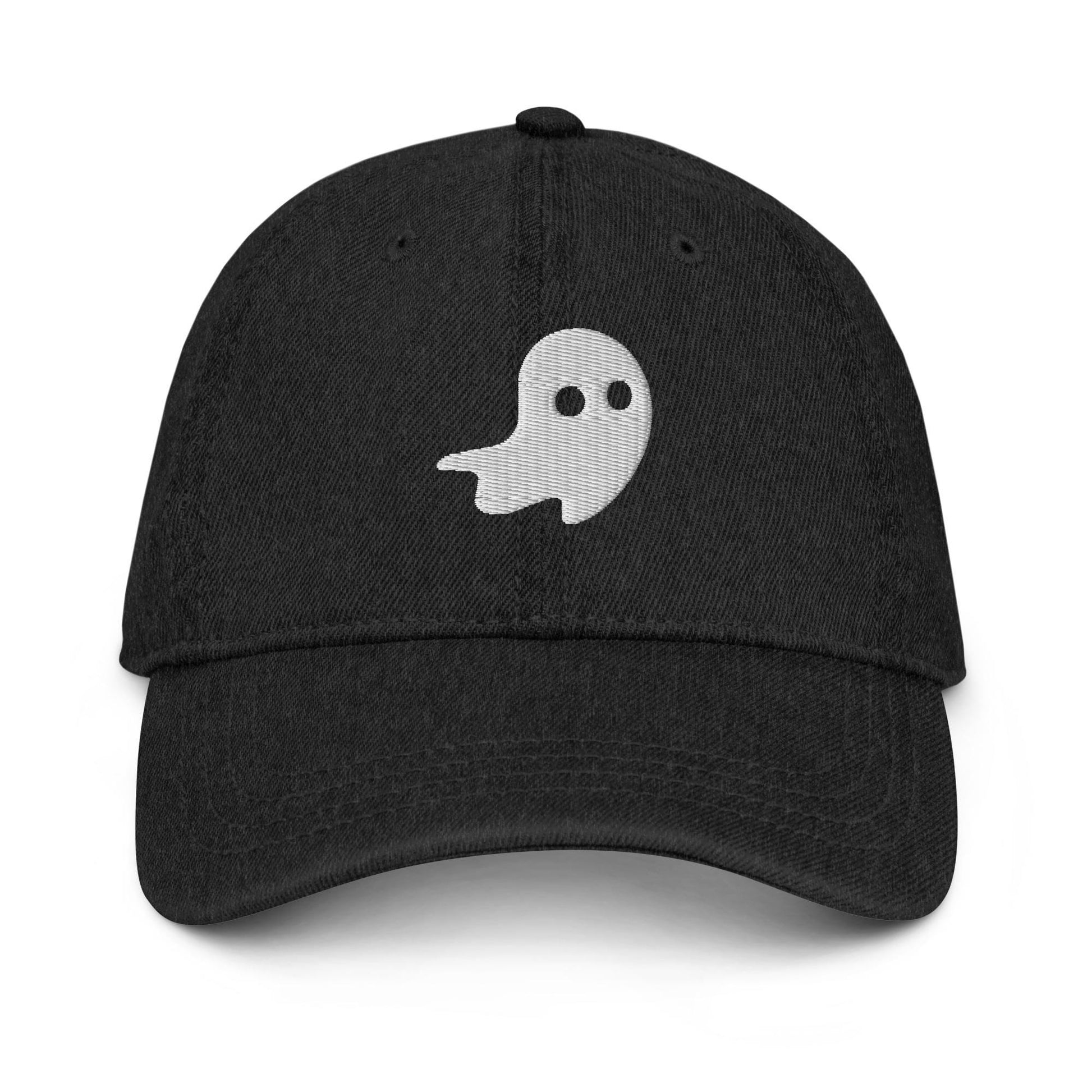 Cute Spooky Embroidered Ghost Denim Halloween Hat