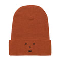 Jack o Lantern Spooky Pumpkin Honeycomb Waffle Beanie for Halloween - Different Faces!