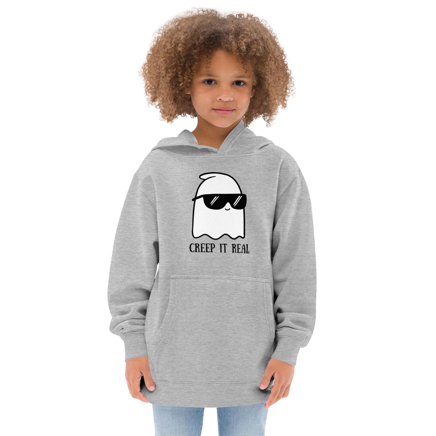 Creep It Real Kids Halloween Sweater – Funny Ghost Pun Sweatshirt for Children