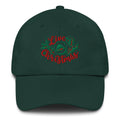 Live Christmás Funny Christmas Holiday Baseball Hat