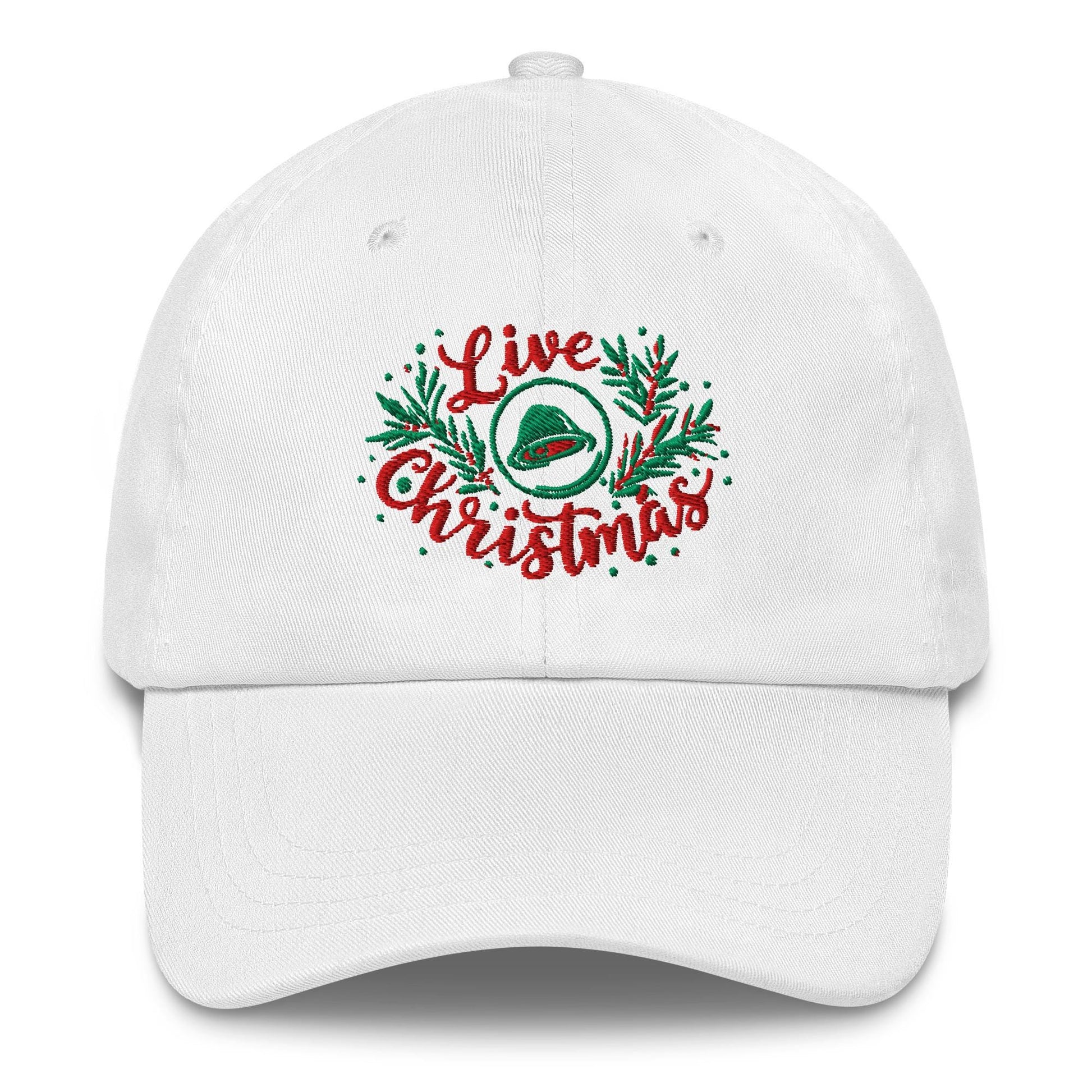 Live Christmás Funny Christmas Holiday Baseball Hat