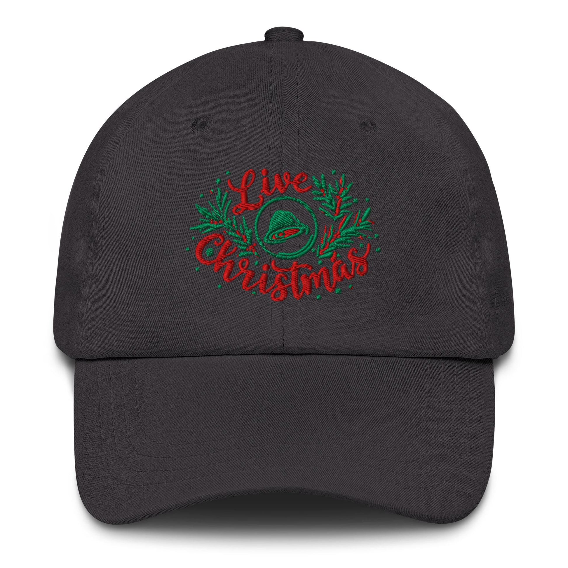 Live Christmás Funny Christmas Holiday Baseball Hat