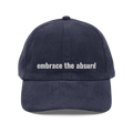 Absurd Embroidered Corduroy Hat
